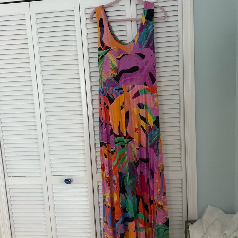 Soma Multicolor Patterned Dress with pockets.